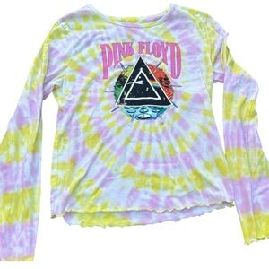 Pink Floyd long sleeved tie dye t-shirt! Youth medium.